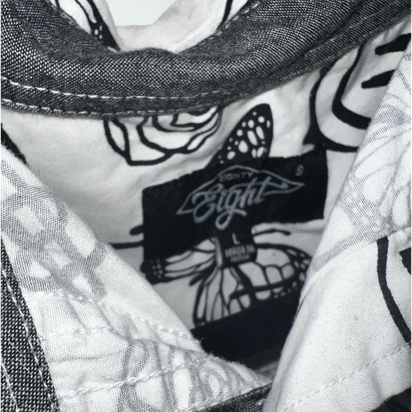 Eighty Eight Men’s Button Up Short Sleeve T-Shirt - Picture 3 of 3